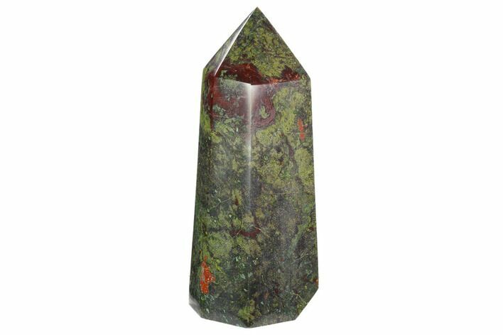 Polished Dragon's Blood Jasper Obelisk - South Africa #122545